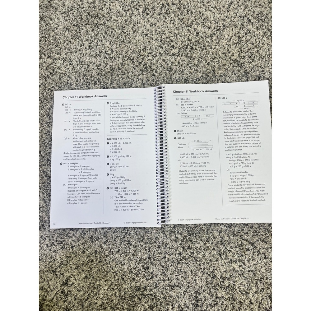 Dimensions Math Home Instructor's Guide 3B Textbook Workbook Singapore - Picture 3 of 3